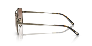 Oliver Peoples Marsan con montura Oro Envejecido y lentes Marrón - El 4