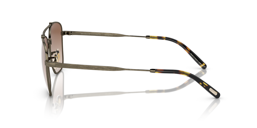 Oliver Peoples Marsan con montatura Oro Antico e lenti  Marrone - immagine 4
