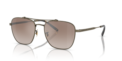 Oliver Peoples Marsan with Antique Gold frame and Tuscan Brown