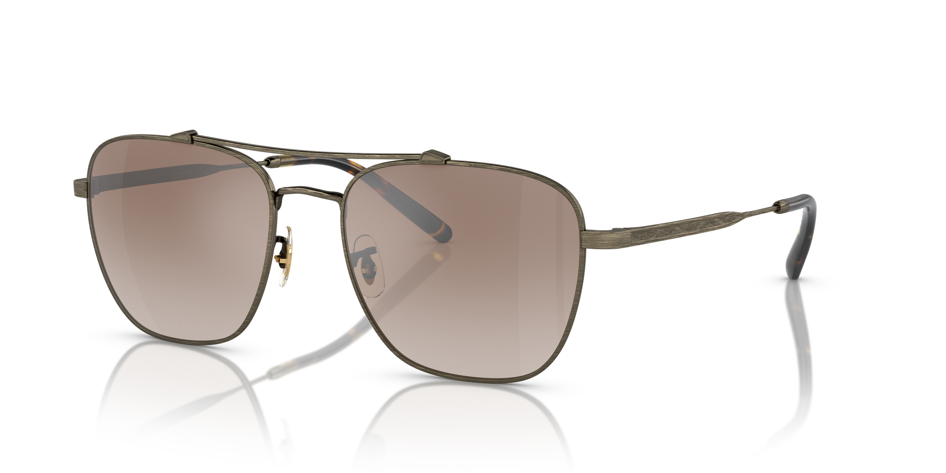 OLIVER PEOPLES × ブルネロクチネリ MARSAN サングラス Oliver Peoples Marsan with Antique Gold frame and Tuscan Brown