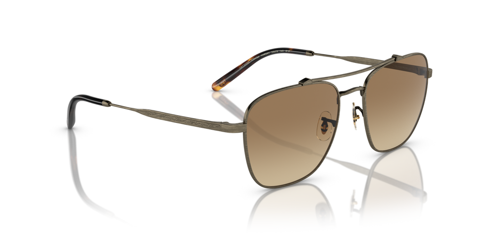 Oliver Peoples Marsan avec une monture Or patiné et des verres Rose - image 3