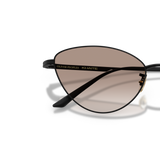 Sie Oliver Peoples 1998C mit Matt Schwarz Gestell und Braun Gläsern - Variant
