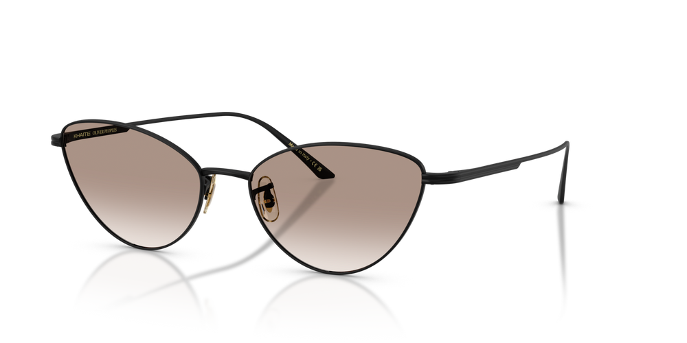 Oliver Peoples 1998C、マットブラックフレーム、ブラウンレンズ - 画像 1