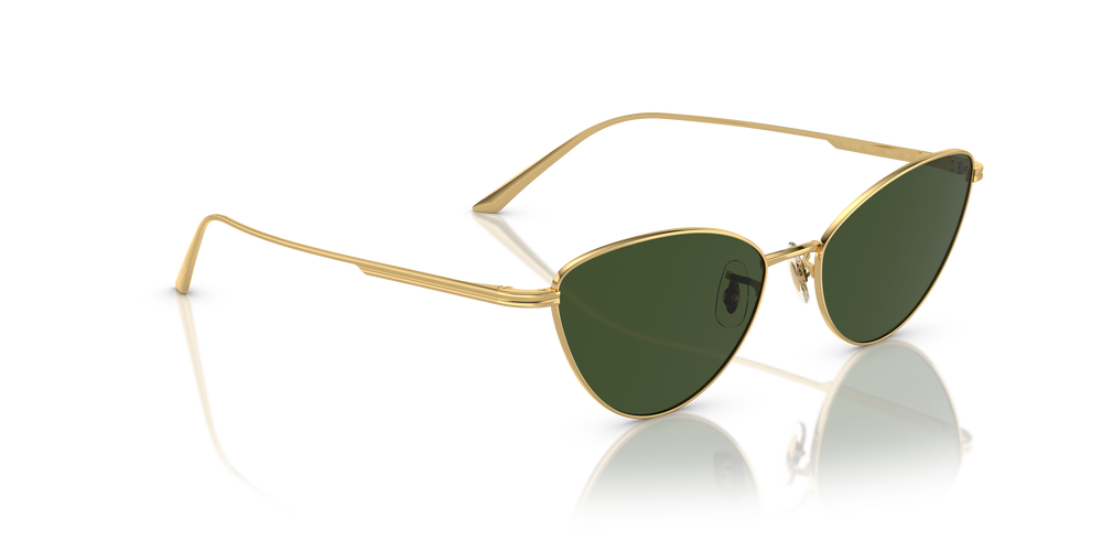 Oliver Peoples 1998C con montatura Oro e lenti  Verde - L'immagine 3