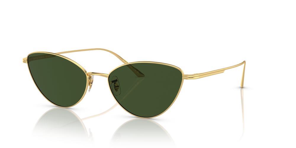 Oliver Peoples 1998C con montatura Oro e lenti  Verde - L'immagine 3
