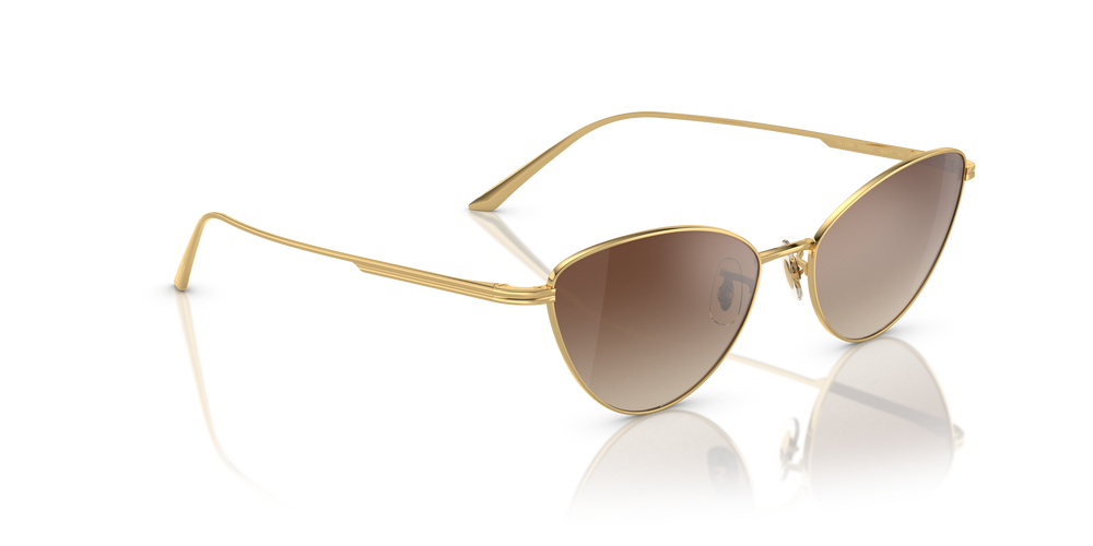 Oliver Peoples 1998C avec une monture Or et des verres Brun - L'image 3