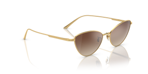 Oliver Peoples 1998C avec une monture Or et des verres Brun - L'image 3