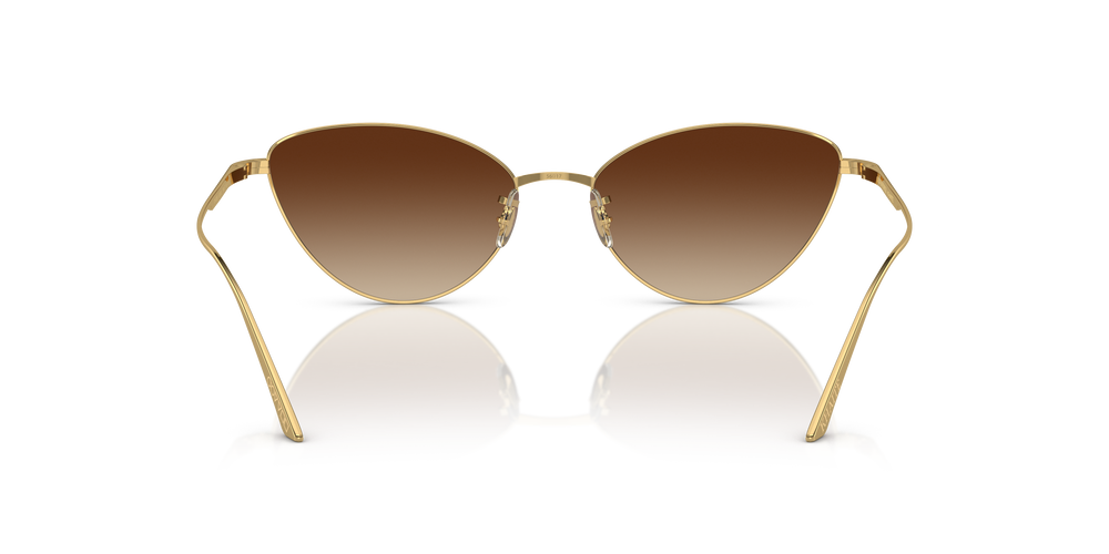 Oliver Peoples 1998C avec une monture Or et des verres Brun - L'image 5