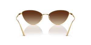 Oliver Peoples 1998C avec une monture Or et des verres Brun - L'image 5