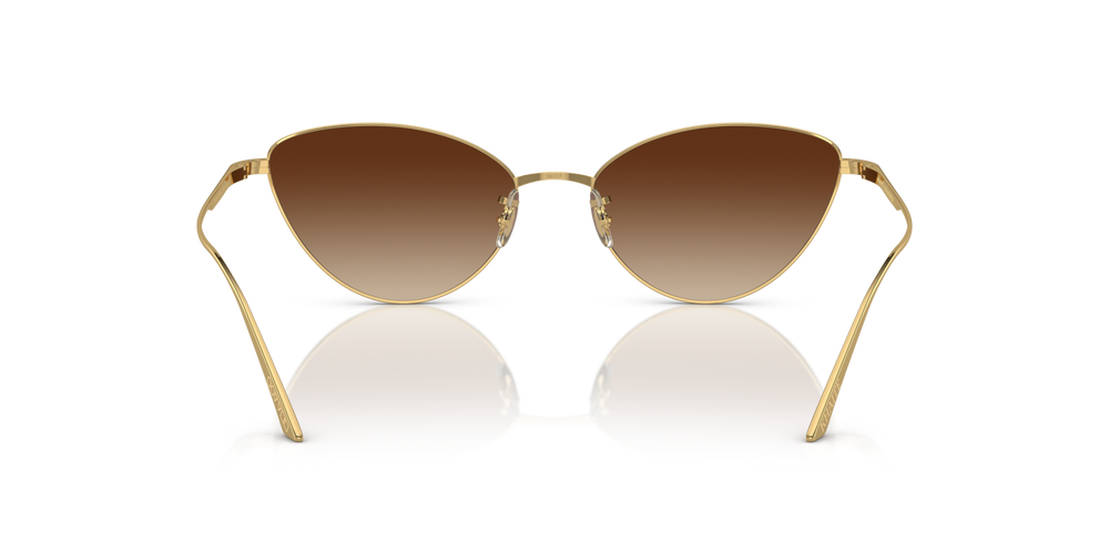 Oliver Peoples 1998C avec une monture Or et des verres Brun - image 5