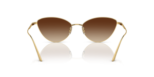 Oliver Peoples 1998C avec une monture Or et des verres Brun - image 5