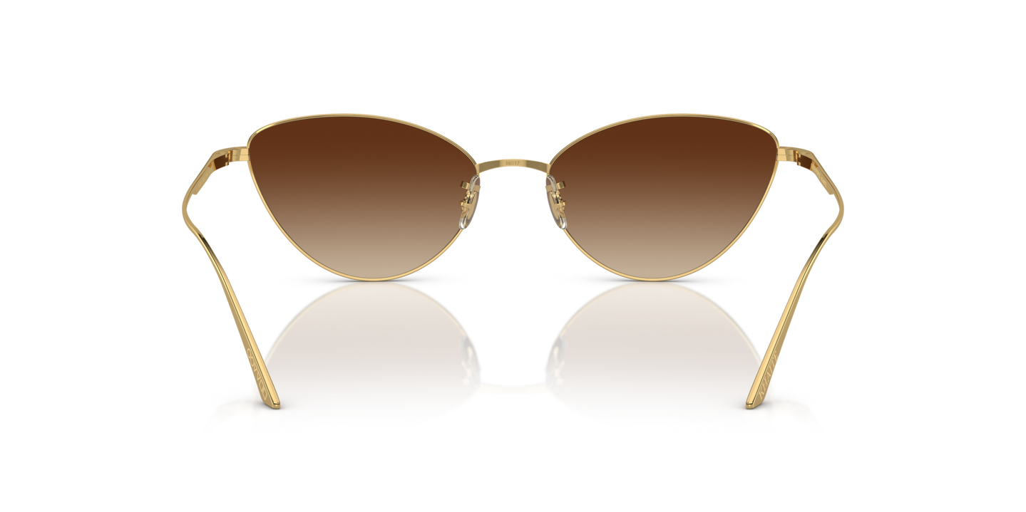 Oliver Peoples 1998C with Gold frame and Brown lenses - Image Nosepads