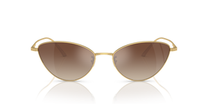 Oliver Peoples 1998C avec une monture Or et des verres Brun - L'image 2