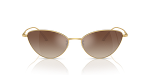 Oliver Peoples 1998C avec une monture Or et des verres Brun - image 2