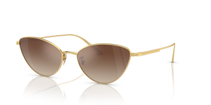 Oliver Peoples 1998C avec une monture Or et des verres Brun - L'image 1