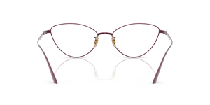 Oliver Peoples 1998RX con montura Rojo burdeos satinado - El 5