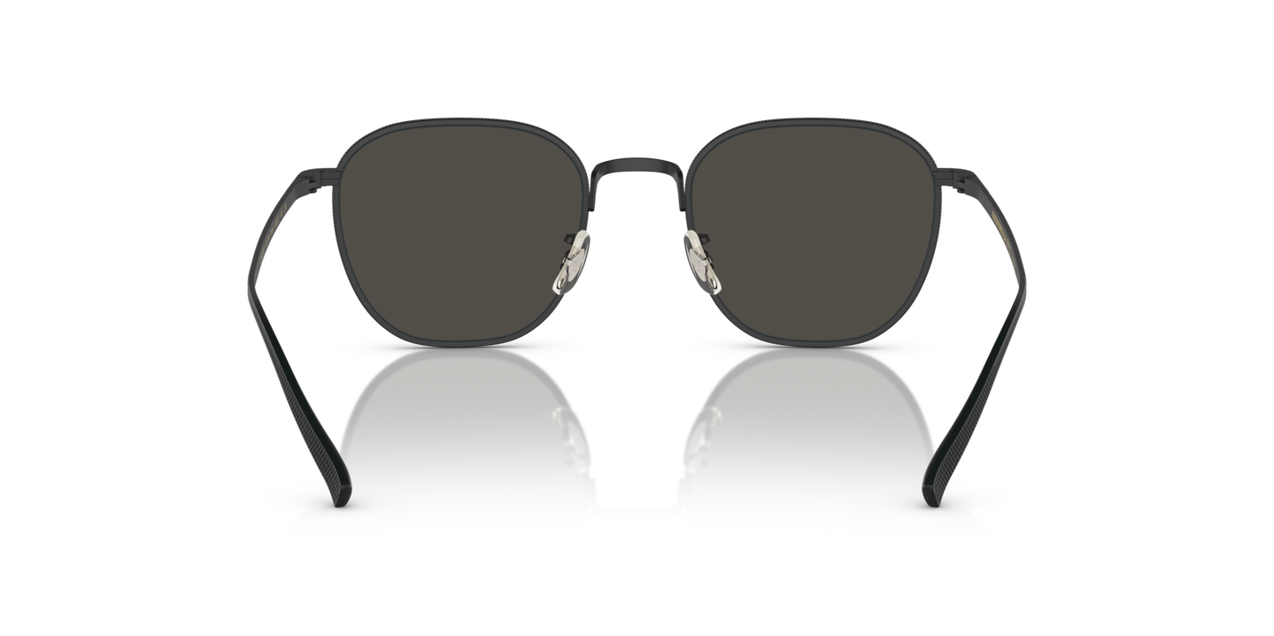 Oliver Peoples Rynn with Matte Black frame and Grey lenses - Image Nosepads