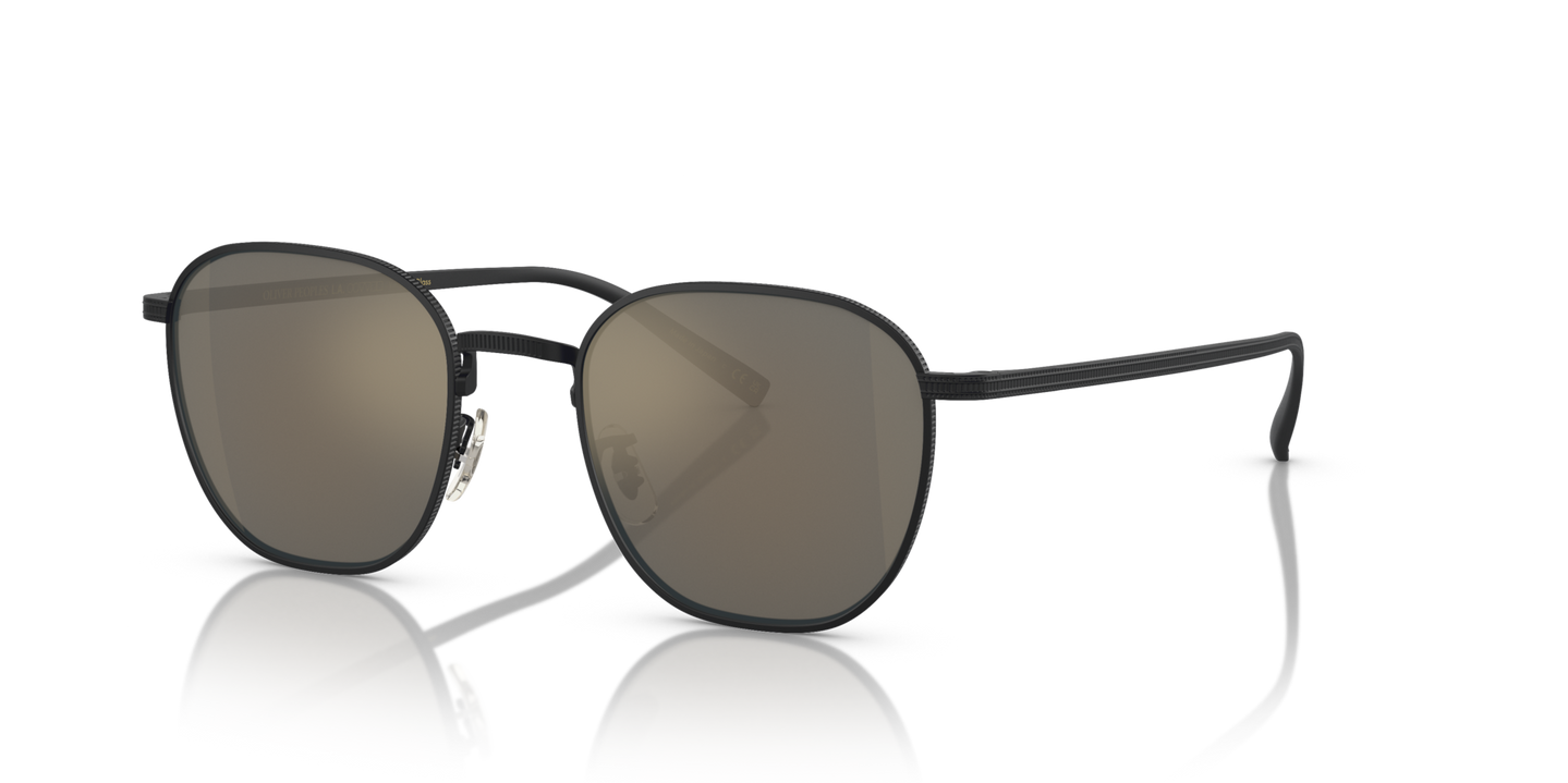 Oliver Peoples Rynn with Matte Black frame and Grey lenses - Image Eyewire Filigree