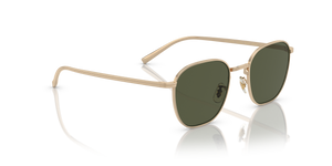 Oliver Peoples Rynn、ゴールドフレーム、グリーンレンズ - 画像 3