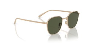 Oliver Peoples Rynn avec une monture Or et des verres Vert - L'image 3