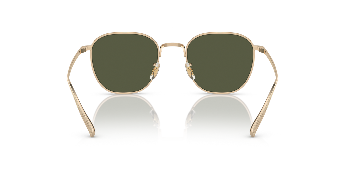 Oliver Peoples Rynn con montura Oro y lentes Verde - Imagen Plaquetas nasales