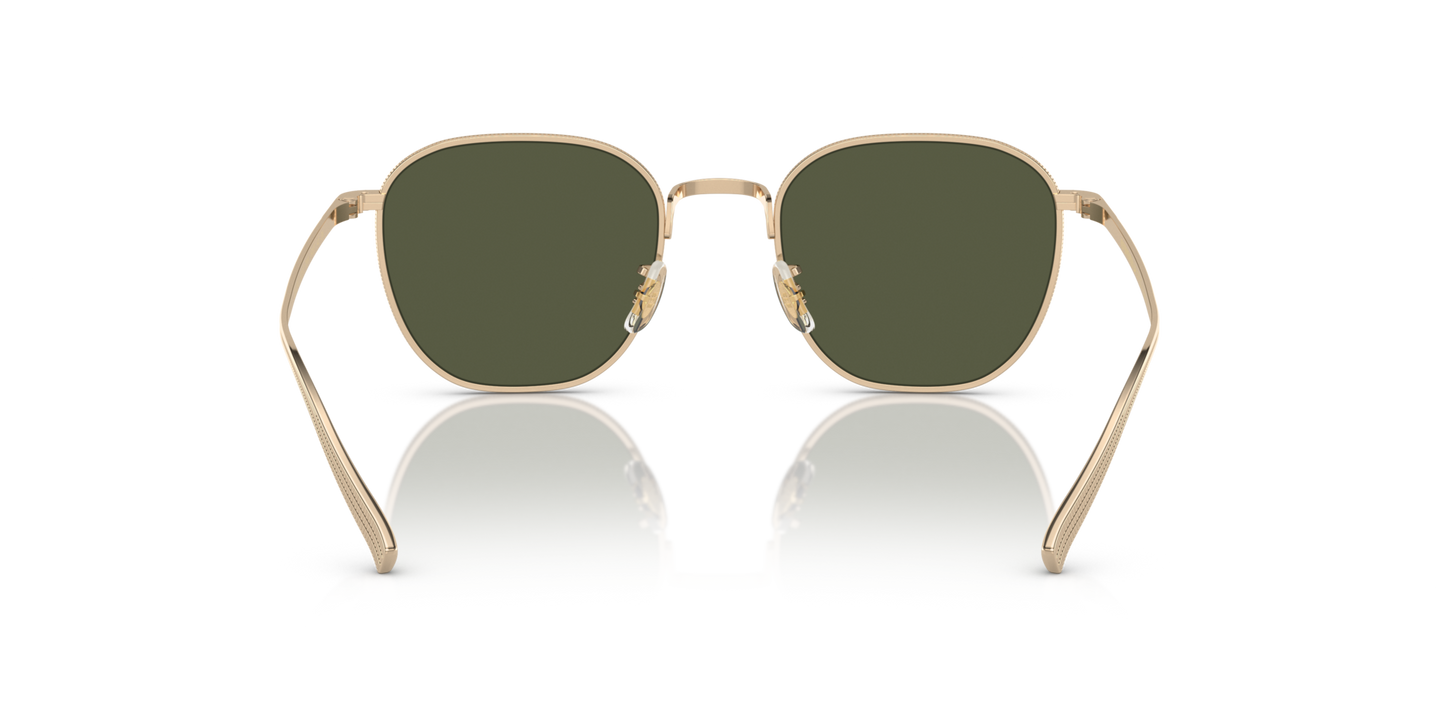 Oliver Peoples Rynn、ゴールドフレーム、グリーンレンズ - 画像 Nosepads