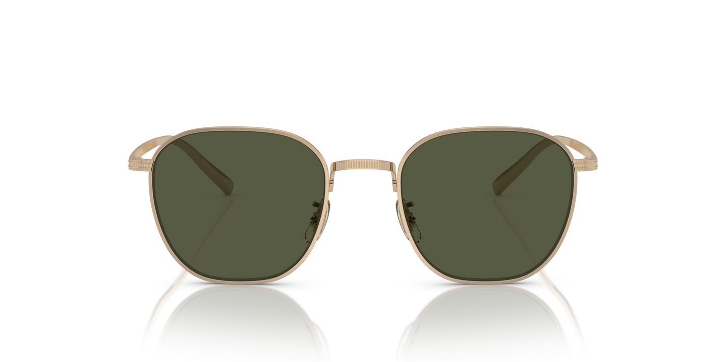 Oliver Peoples Rynn con montura Oro y lentes Verde - Imagen Material