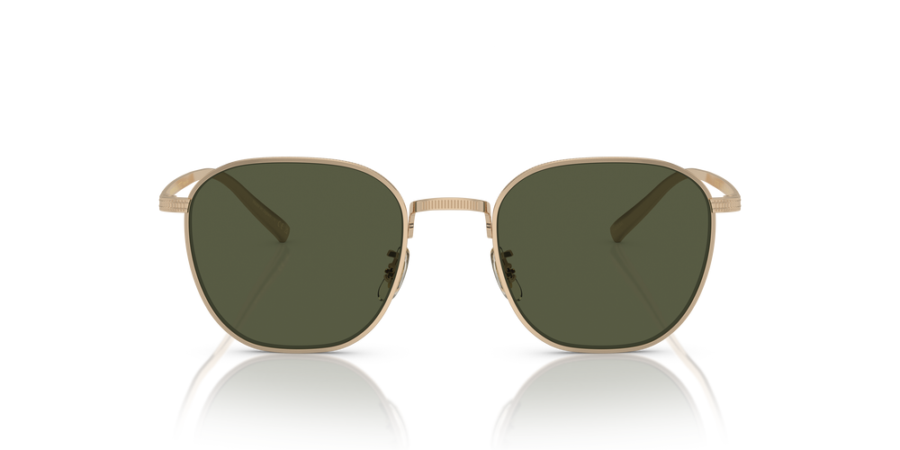 Oliver Peoples Rynn avec une monture Or et des verres Vert - L'image 2