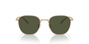 Oliver Peoples Rynn avec une monture Or et des verres Vert - L'image 2