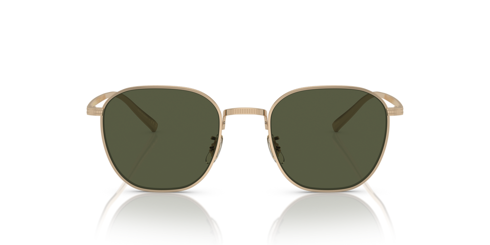 Oliver Peoples Rynn、ゴールドフレーム、グリーンレンズ - 画像 2