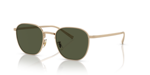 Oliver Peoples Rynn、ゴールドフレーム、グリーンレンズ - 画像 1