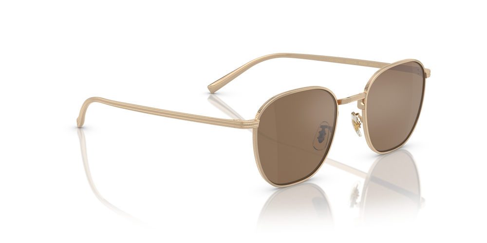 Sie Oliver Peoples Rynn mit Gold Gestell und Braun Gläsern - Das Bild 3