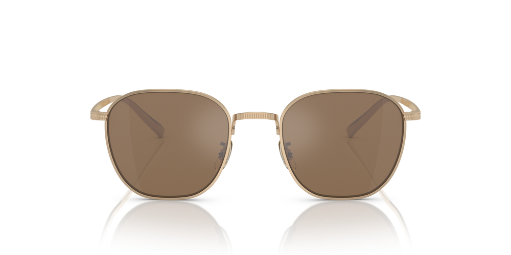 Sie Oliver Peoples Rynn mit Gold Gestell und Braun Gläsern - Das Bild 2