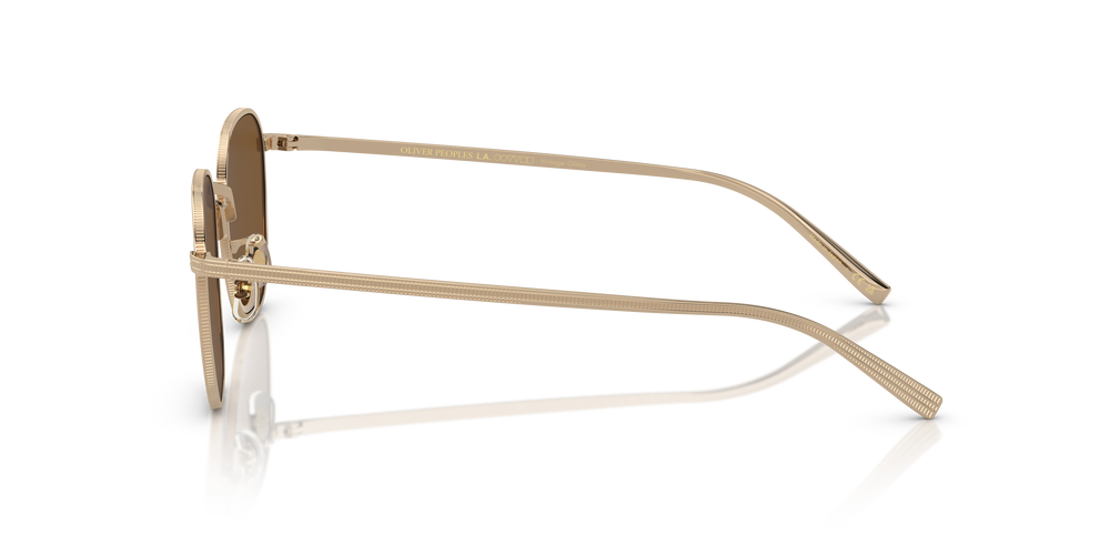 Sie Oliver Peoples Rynn mit Gold Gestell und Braun Gläsern - Das Bild 4