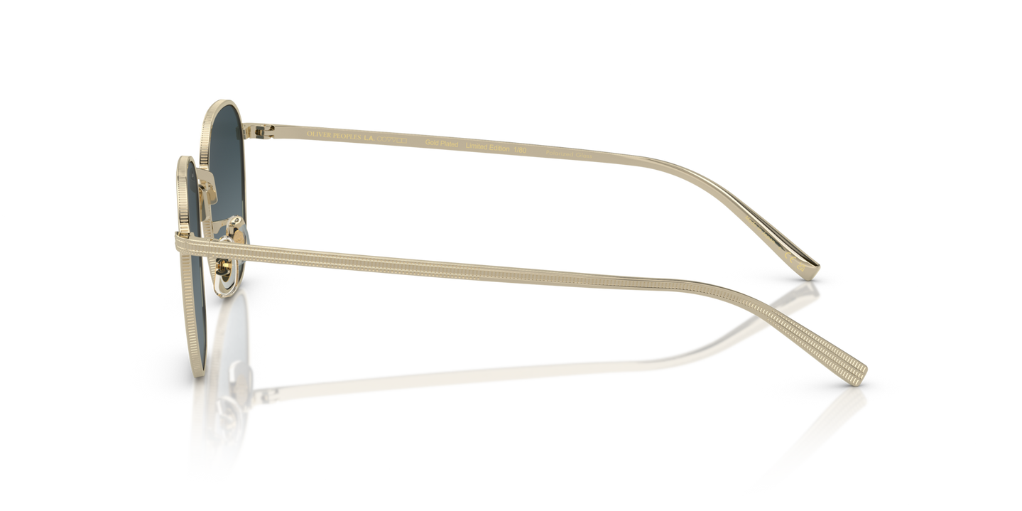 Sie Oliver Peoples Rynn mit 18k Gold Plated Gestell und Blau Gläsern - Bild Filigranarbeiten