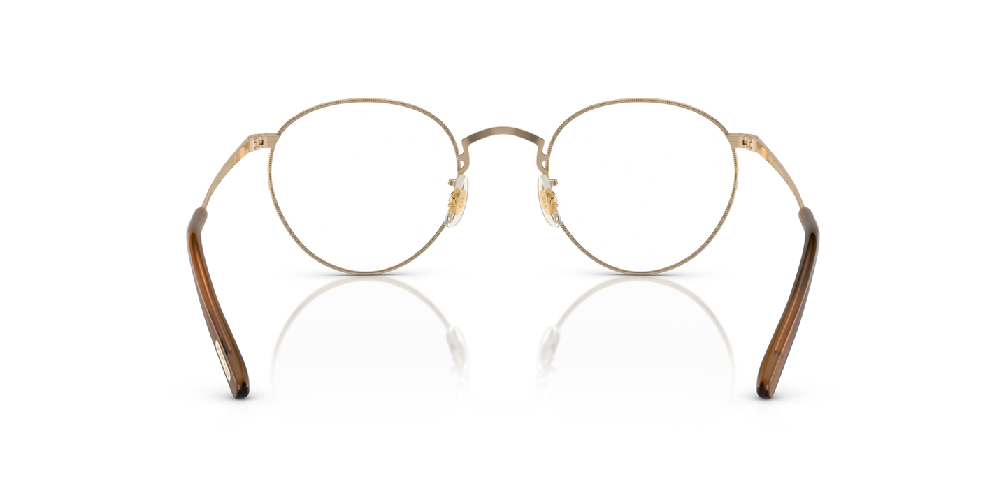 Oliver Peoples OP-47 with Gold frame - Image Nosepads