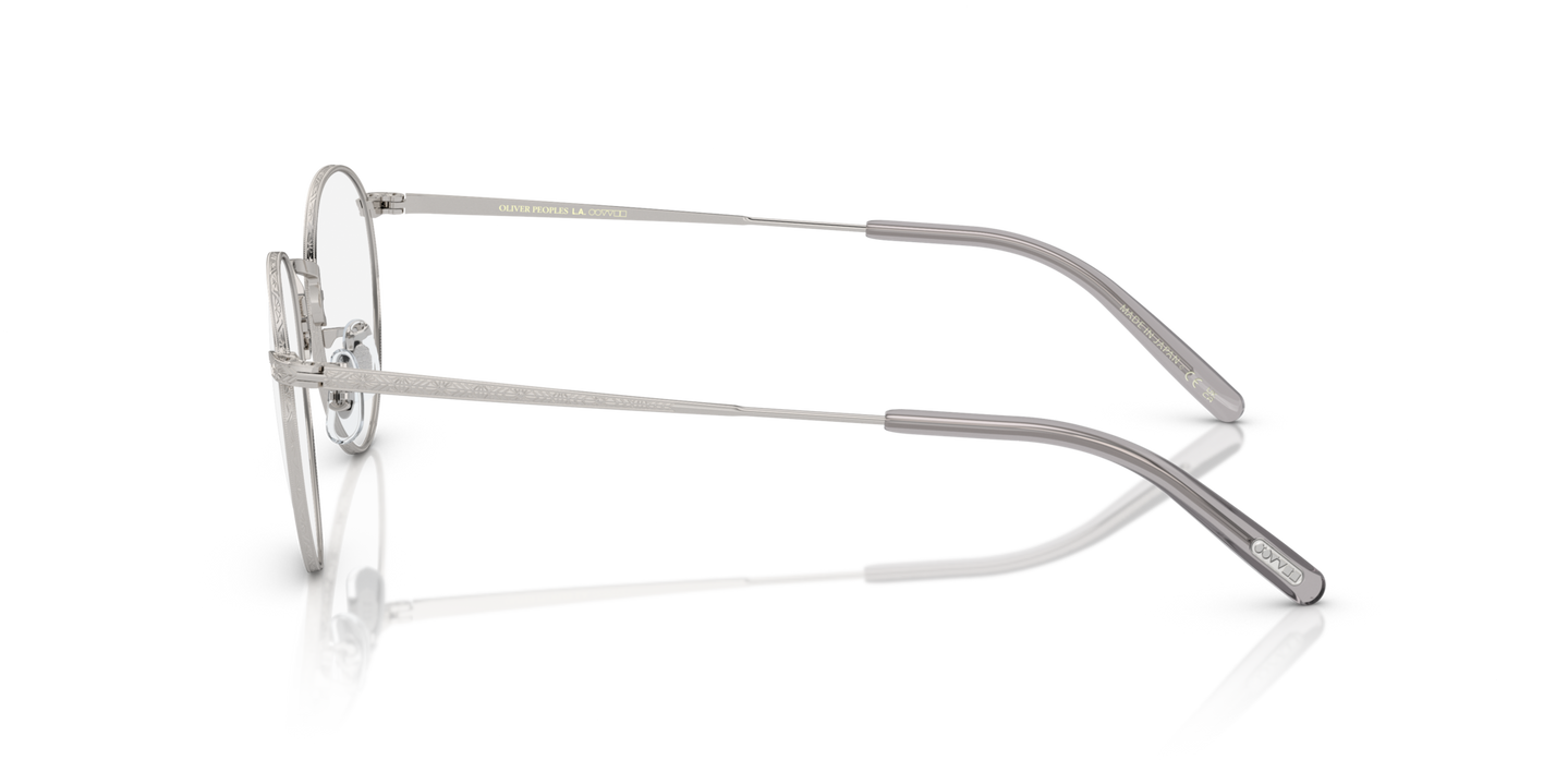 Oliver Peoples OP-47 with Silver frame - Image Temple Tip