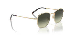 Oliver Peoples Kierney Sun avec une monture Or et des verres Vert - image 3