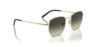 Sie Oliver Peoples Kierney Sun mit Gold Gestell und Grün Gläsern - Das Bild 3