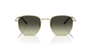 Oliver Peoples Kierney Sun avec une monture Or et des verres Vert - image 2