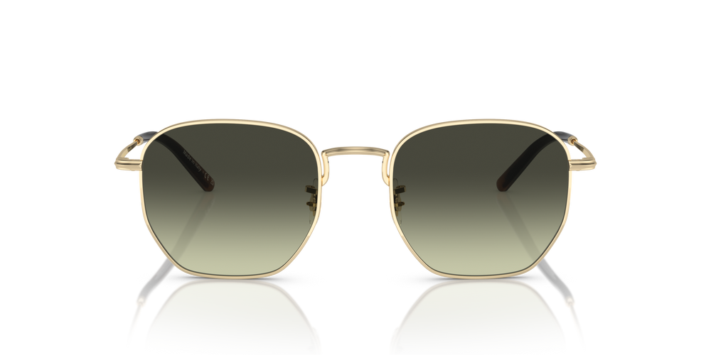 Oliver Peoples Kierney Sun with Gold frame and Green lenses - image 2