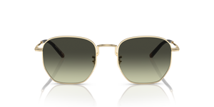 Sie Oliver Peoples Kierney Sun mit Gold Gestell und Grün Gläsern - Das Bild 2