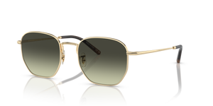 Sie Oliver Peoples Kierney Sun mit Gold Gestell und Grün Gläsern - Das Bild 1