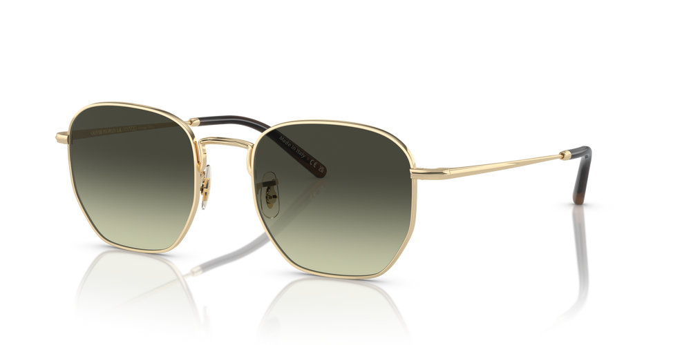 Oliver Peoples Kierney Sun with Gold frame and Green lenses - image 2