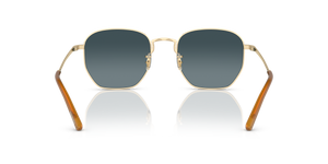 Sie Oliver Peoples Kierney Sun mit Gold Gestell und Blau Gläsern - Das Bild 5