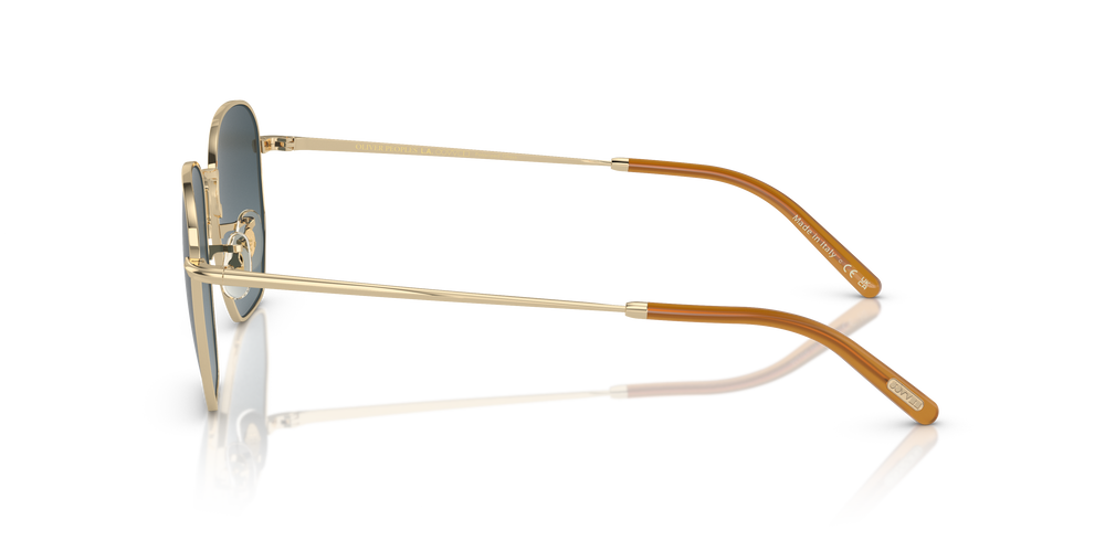 Sie Oliver Peoples Kierney Sun mit Gold Gestell und Blau Gläsern - Das Bild 4