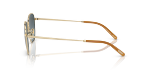 Sie Oliver Peoples Kierney Sun mit Gold Gestell und Blau Gläsern - Das Bild 4