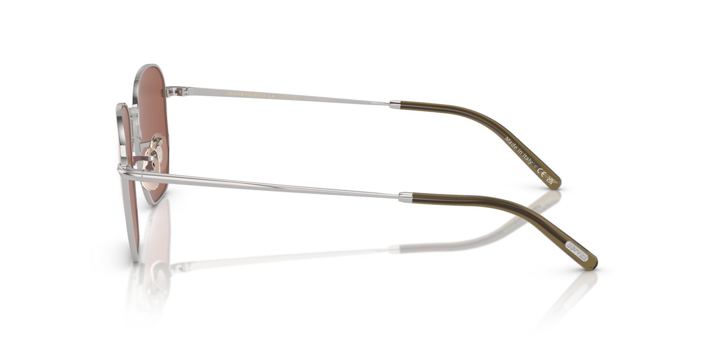 Oliver Peoples Kierney Sun con montatura Argento e lenti  Arancione - Immagine Asta