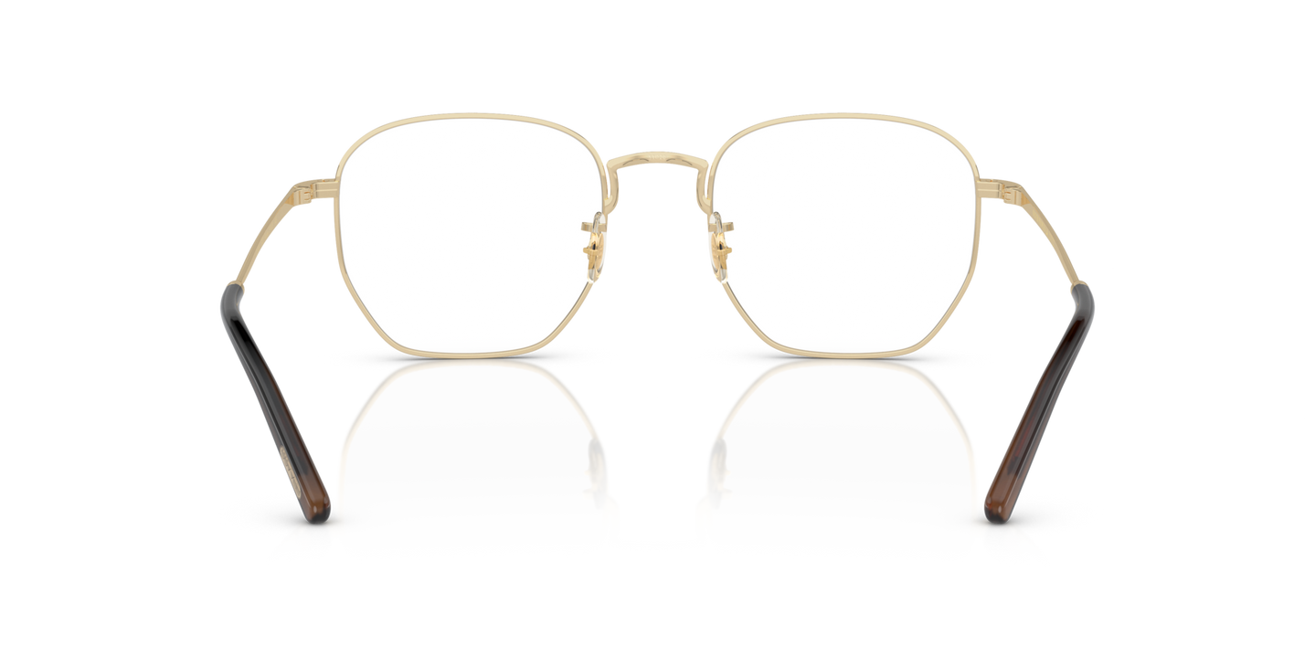 Oliver Peoples Kierney mit Gold Gestell - Bild Stegplättchen