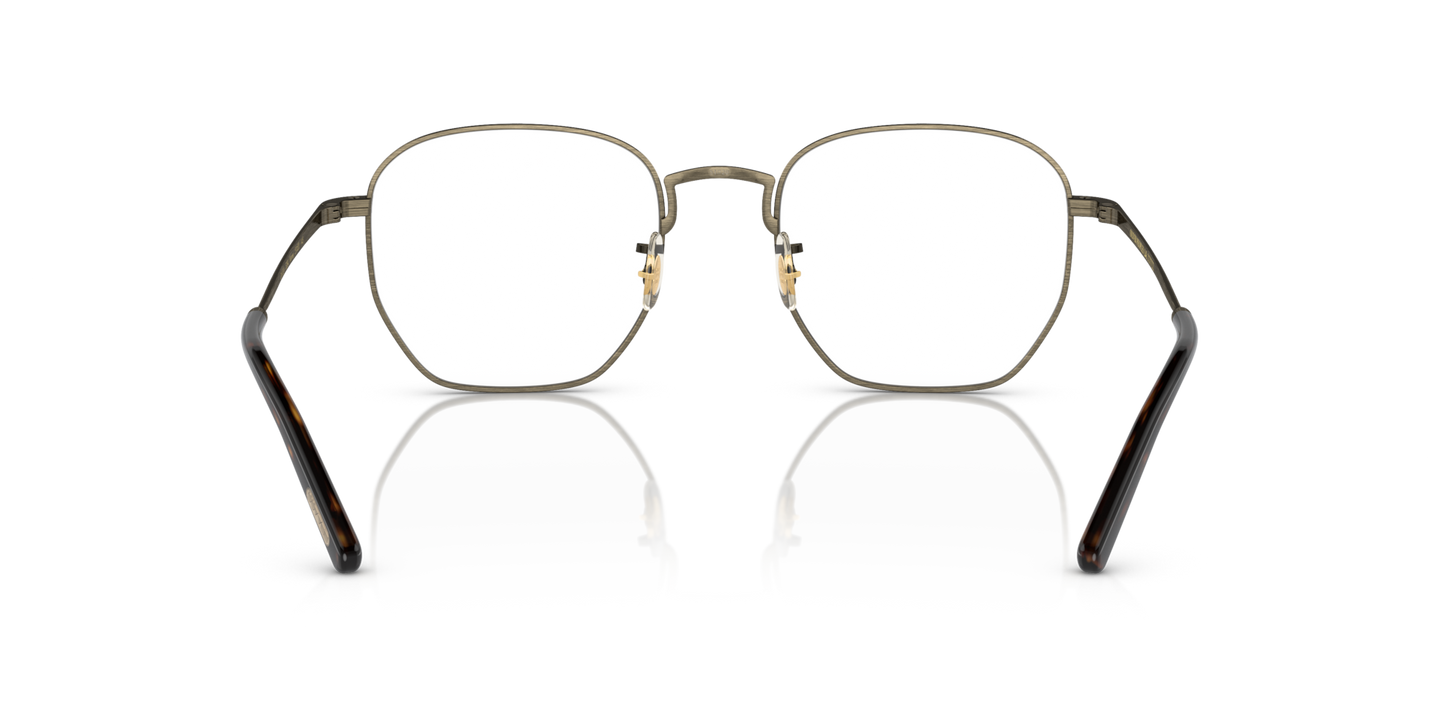 Oliver Peoples Kierney mit Antikgold Gestell - Bild Stegplättchen